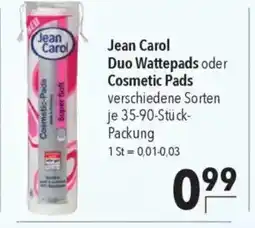 Jean Carol Duo Wattepads oder Cosmetic Pads verschiedene Sorten