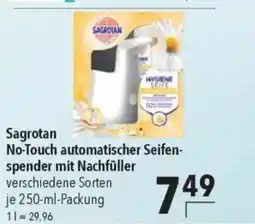 Citti Sagrotan No-Touch automatischer Seifen- spender mit Nachfüller verschiedene Sorten tilbud