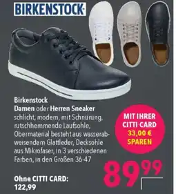 Birkenstock Damen oder Herren Sneaker