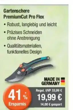 Citti Gartenschere PremiumCut Pro Flex ⚫Robust, langlebig und leicht tilbud
