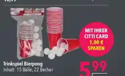 Citti Trinkspiel Bierpong Inhalt: 15 Bälle, 22 Becher tilbud