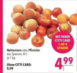 Citti Nektarinen oder Pfirsiche tilbud