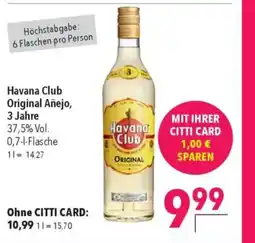 Citti Havana Club Original Añejo, 3 Jahre tilbud