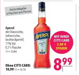 Citti Aperol tilbud