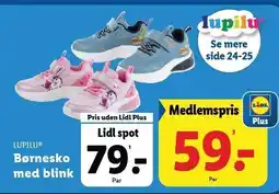 Lidl LUPILU Børnesko med blink tilbud
