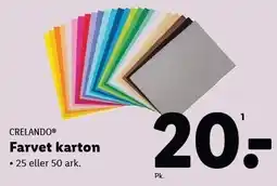 Lidl CRELANDO Farvet karton tilbud