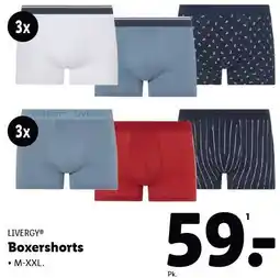 Lidl LIVERGY Boxershorts tilbud