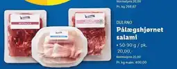 Lidl DULANO Pålægshjørnet salami tilbud