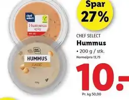 Lidl CHEF SELECT Hummus tilbud