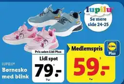 Lidl LUPILU Børnesko med blink tilbud
