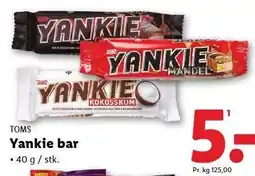 Lidl TOMS Yankie bar tilbud