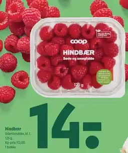 Coop 365 COOP Hindbær tilbud