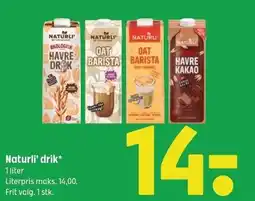 Coop 365 Naturli' drik tilbud