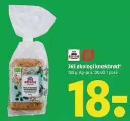 Coop 365 365 økologi knækbrød tilbud
