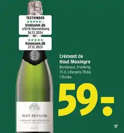 Coop 365 Crémant de Haut Mouleyre tilbud