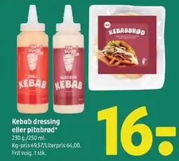 Coop 365 Kebab dressing eller pitabrød tilbud