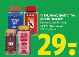Coop 365 Cirkel, Karat, Black Coffee eller BKI Instant tilbud