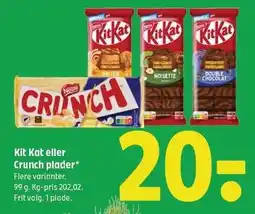 Coop 365 Kit Kat eller Crunch plader tilbud