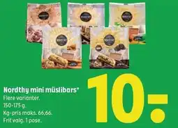 Coop 365 Nordthy mini müslibar tilbud