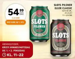 Scandinavian Park SLOTS PILSNER ELLER CLASSIC tilbud