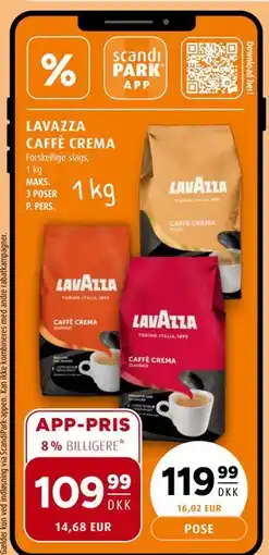 Scandinavian Park LAVAZZA CAFFÈ CREMA tilbud