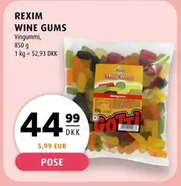 Scandinavian Park REXIM WINE GUMS tilbud