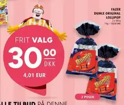 Scandinavian Park FAZER DUMLE ORIGINAL LOLLIPOP tilbud