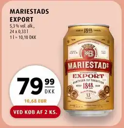 Scandinavian Park MARIESTADS EXPORT tilbud
