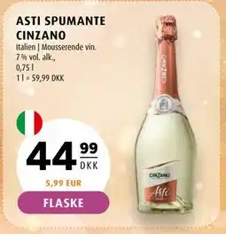 Scandinavian Park ASTI SPUMANTE CINZANO tilbud