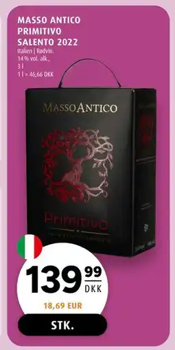 Scandinavian Park MASSO ANTICO PRIMITIVO SALENTO 2022 tilbud