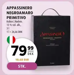Scandinavian Park APPASSINERO NEGROAMARO PRIMITIVO tilbud