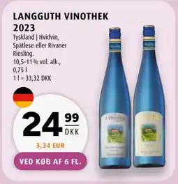 Scandinavian Park LANGGUTH VINOTHEK 2023 tilbud