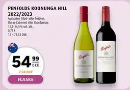 Scandinavian Park PENFOLDS KOONUNGA HILL 2022/2023 tilbud