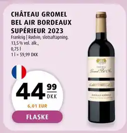 Scandinavian Park CHÂTEAU GROMEL BEL AIR BORDEAUX SUPÉRIEUR 2023 tilbud