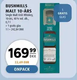 Scandinavian Park BUSHMILLS MALT 10-ÅRS tilbud