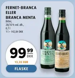 Scandinavian Park FERNET-BRANCA ELLER BRANCA MENTA tilbud