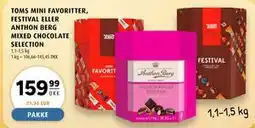 Scandinavian Park TOMS MINI FAVORITTER, FESTIVAL ELLER ANTHON BERG MIXED CHOCOLATE SELECTION tilbud