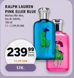 Scandinavian Park RALPH LAUREN PINK ELLER BLUE tilbud
