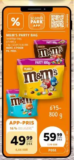 Scandinavian Park M&M'S PARTY BAG tilbud