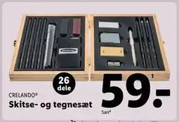 Lidl Skitse- og tegnesæt tilbud
