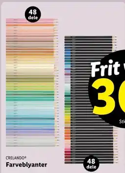 Lidl Farveblyanter tilbud