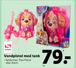 Lidl Vandpistol med tank tilbud