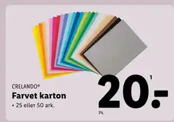 Lidl CRELANDO® Farvet karton tilbud