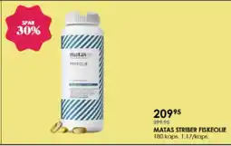 Matas MATAS STRIBER FISKEOLIE tilbud