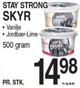 ABC Lavpris STAY STRONG SKYR tilbud
