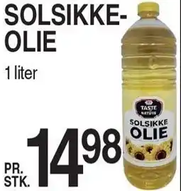 ABC Lavpris TASTE OF NATURE SOLSIKKEOLIE tilbud