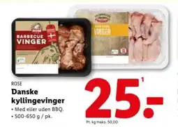 Lidl ROSE Danske kyllingevinger tilbud
