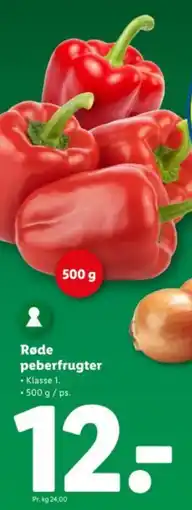 Lidl Røde peberfrugter tilbud