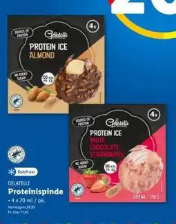 Lidl GELATELLI Proteinispinde tilbud