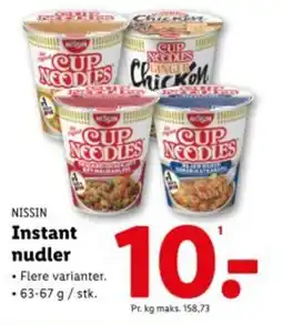 Lidl NISSIN Instant nudler tilbud